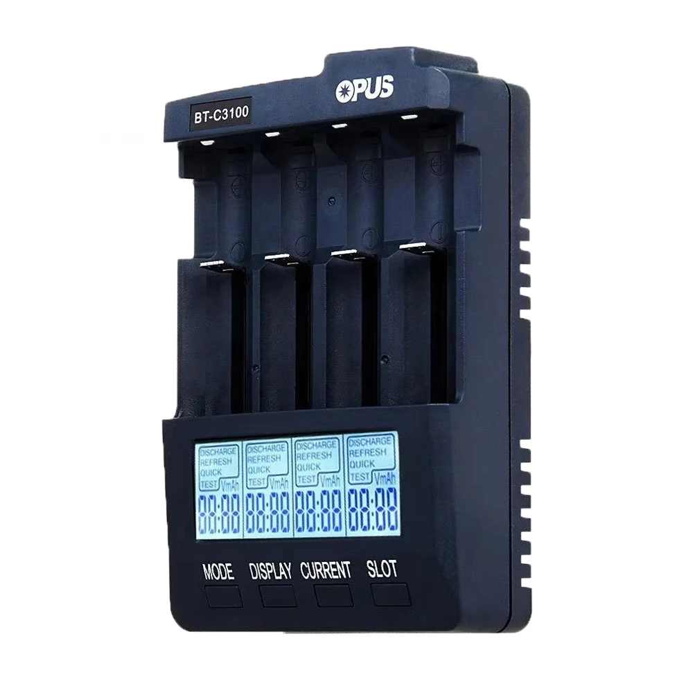 Standard Battery Charger Opus BT-C3100 V2.2 Digital Intelligent 4 Slots AA/AAA LCD Battery Charger tool parts image 2