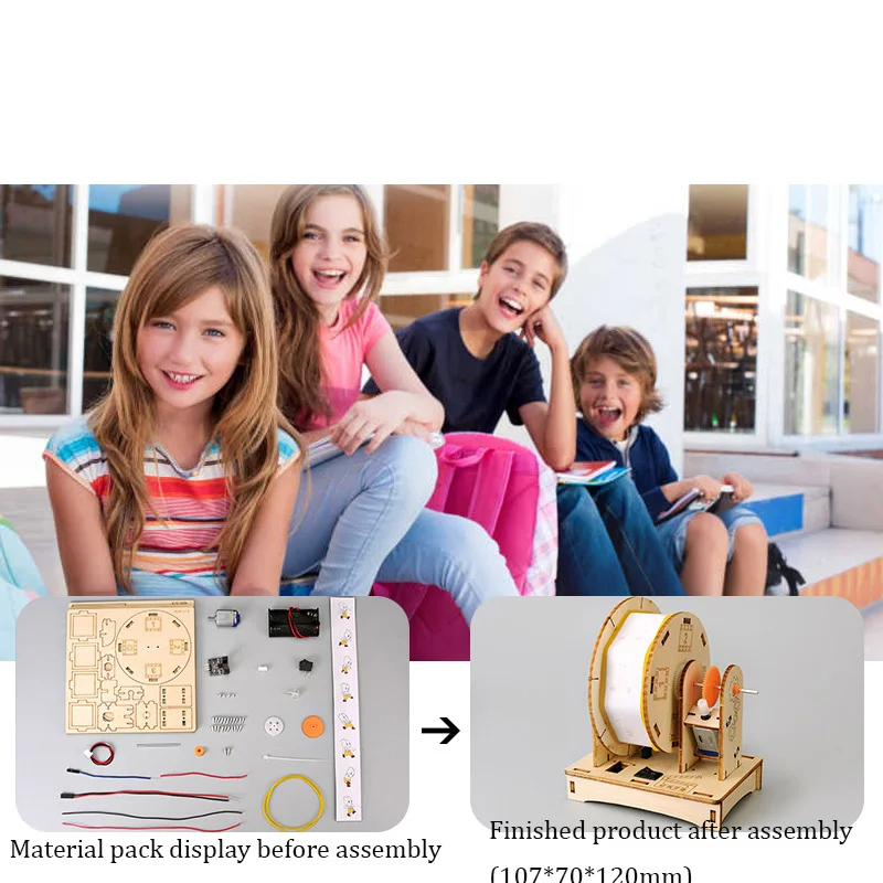 DIY Animation Projector Science Experiment Kit & Education Model  For Children Gift Project