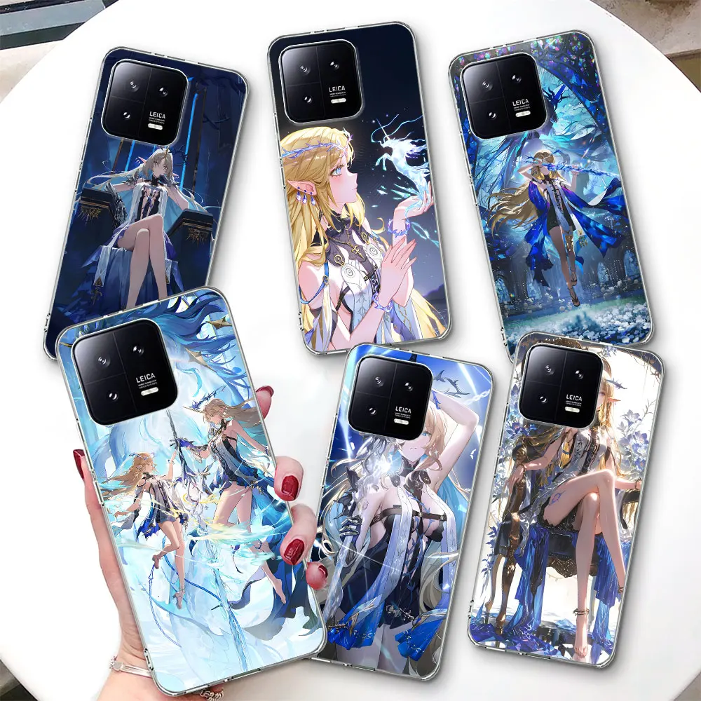 

Прозрачный чехол Cartethyia Wuthering Waves для Xiaomi Mi 15 Ultra 14 11 Lite 5G NE 14T 13 15T 10T Pro 12 Lite 10