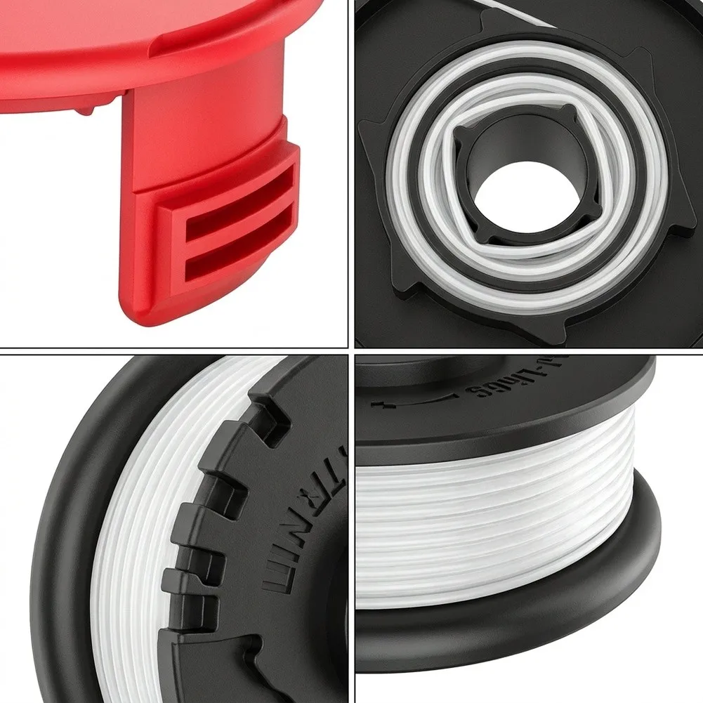 10 Pack Line Spools for GE 1828 Li Trimmer 4.9m Nylon Line per Spool 1.6mm Diameter ABS Housing Auto Feed Compatible