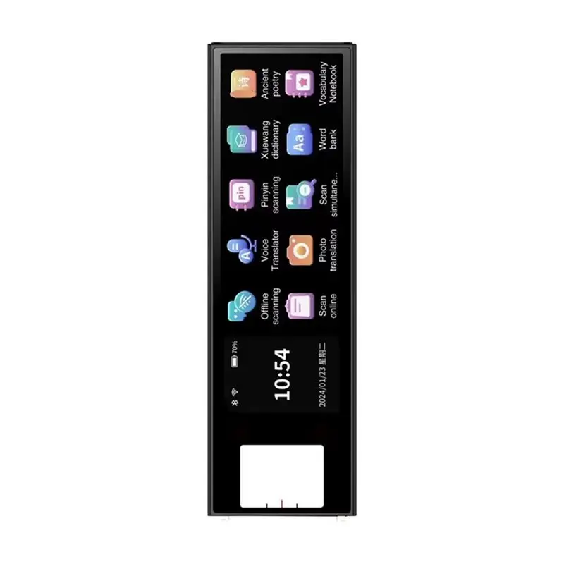 

Портативный переводчик CLCU S90: Умное устройство для голосового перевода, сканирования текста и точечного чтения, обучающая ручка-переводчик