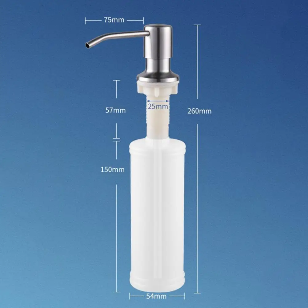 Kitchen Countertop Soap Dispenser Durable Stainless Steel Soap Dispenser for Kitchen Sink Versatile Anti-rust 350ml/500ml Bottle