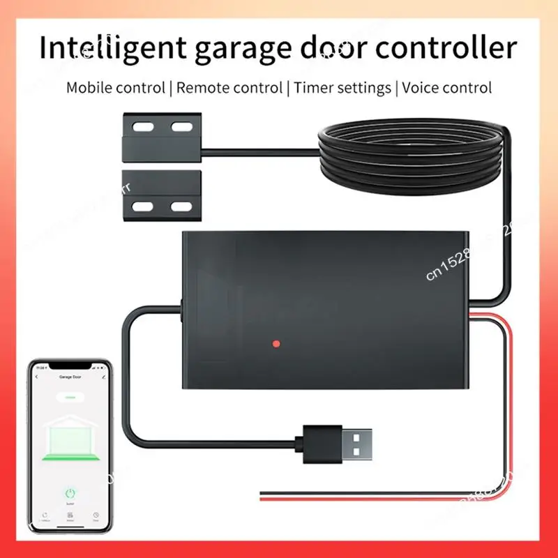 

ABNR с контроллером гаражных ворот Tuya, умный дом, Wi-Fi, устройство открывания дверей, автоматическая работа с приложением голосового управления Alexa Home, вилка европейского стандарта