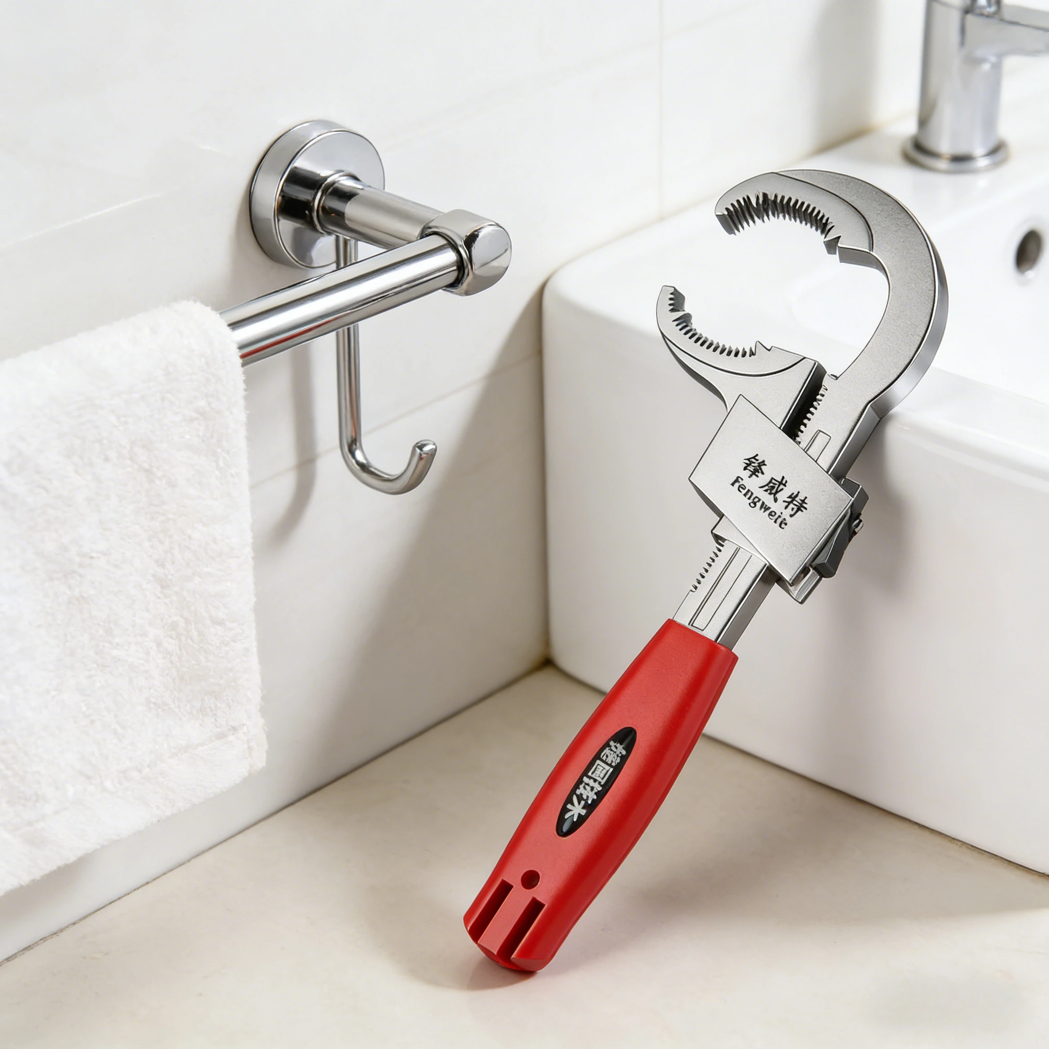 

Многофункциональный ключ для ванной комнаты, из алюминиевого сплава, для раковин, умывальников, установки и обслуживания своими руками.