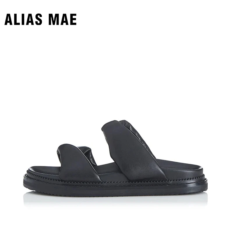 

ALIAS MAE PARIS Pure handmade platform herringbone slippers 2023 Summer New Simple Women's Twist Luxury Kendou Same Style