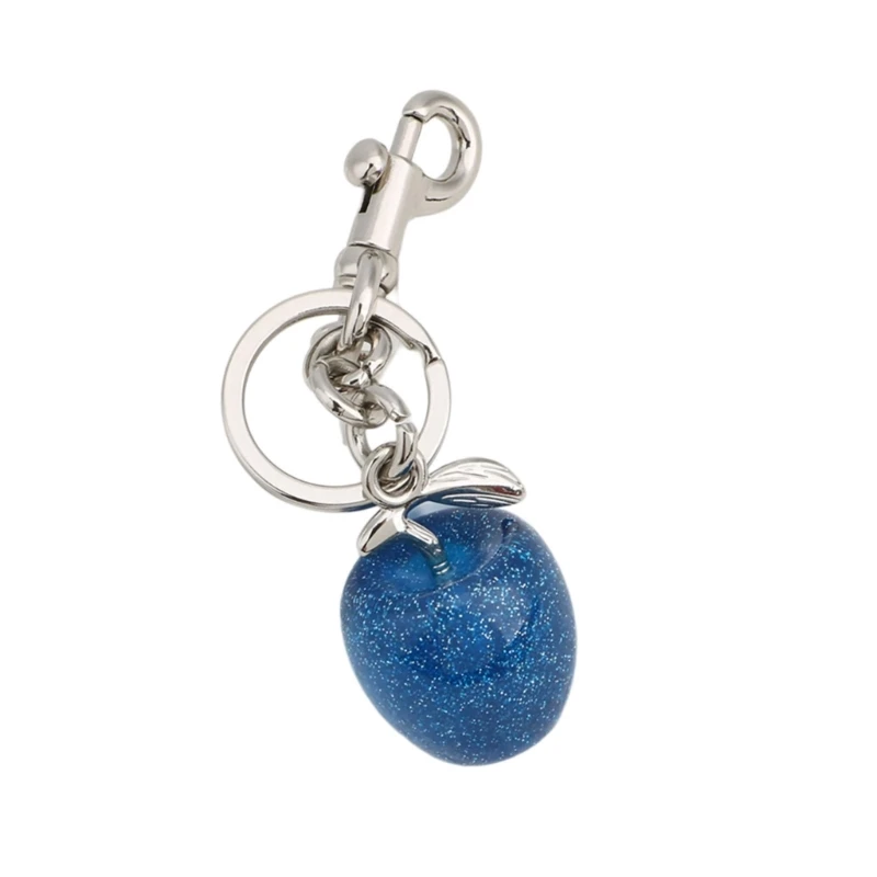 Unique Blue Apples Keychain Easy to Carry Key Management Holder for Bag Hangings