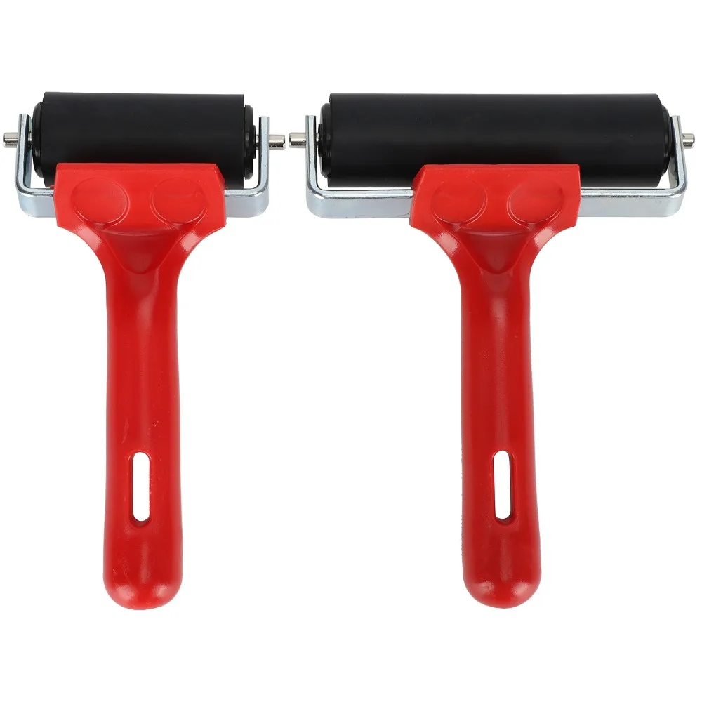 2pcs 6cm 10cm Size Rubber Brayer Roller Rubber Material Non-Slip Surface crystal art Roller Pressure Roller Tool crystal art Art