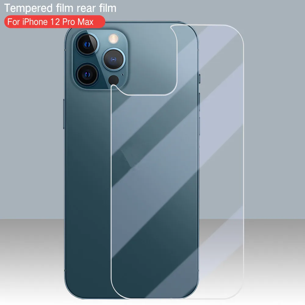 2 Pieces Tempered Glass Transparent Back Film Screen Protector Suitable For iPhone 12 13 14 Plus 15 Pro Max