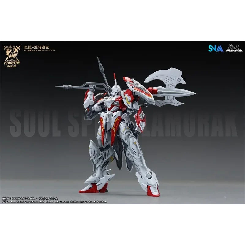 The Round Table Knights SNAA Soul Spear HG 1/144 LAMORAK PERCIVAL Espada Gigante Tristan Kit de Modelo de Robot Figura de Acción Juguete Regalo para Niño
