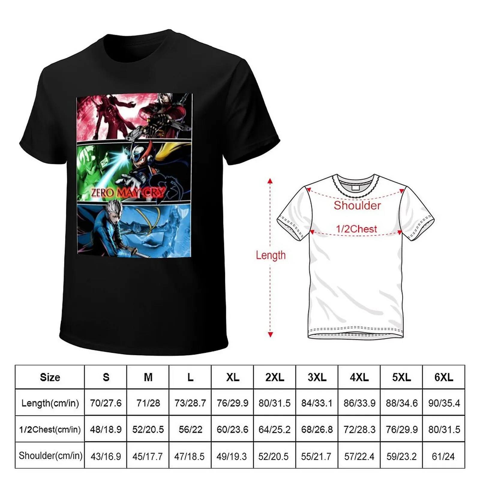 Zero May Cry T-Shirt cute clothes customs graphics oversized t shirt men