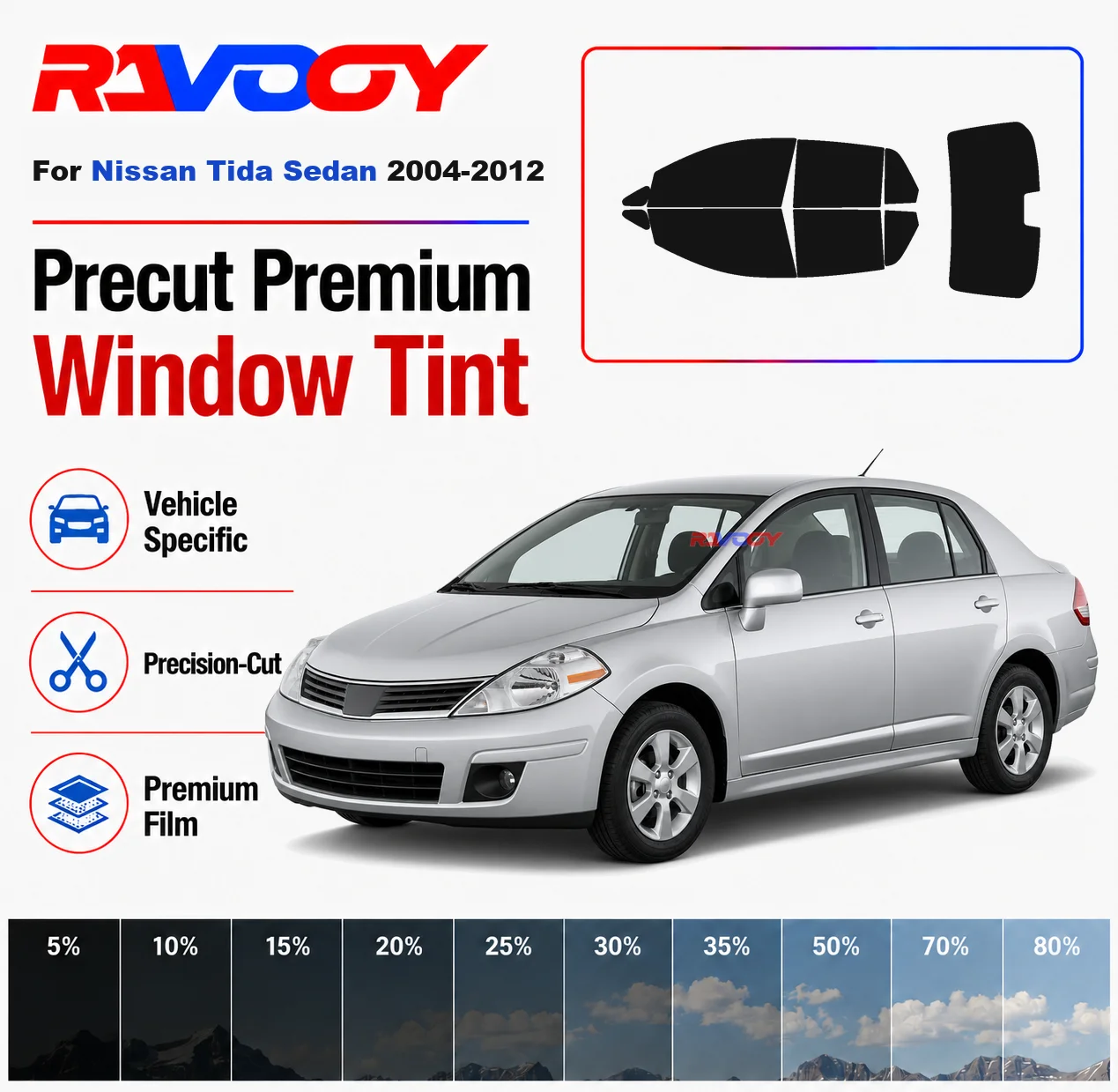 premium-precut-window-tint-kit-front-rear-windows-rear-windshield-for-nissan-tida-sedan-2004-2012-complete-set-nano-ceramic-film