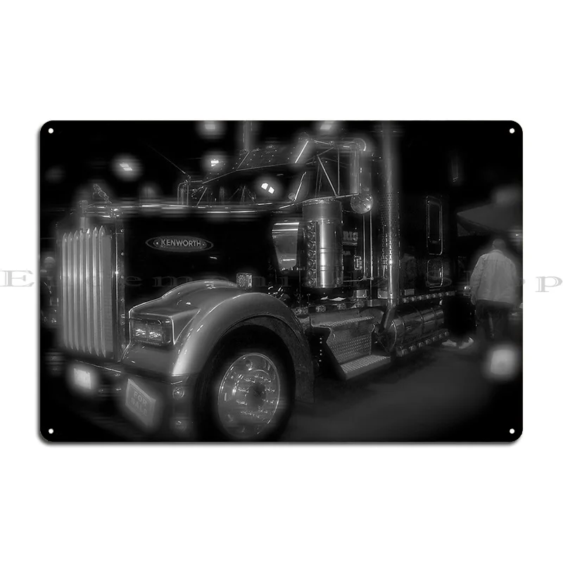 Kenworth Truck Metal Plaque Poster Wall Mural Plaques Designing Club Wall Decor Tin Sign Poster