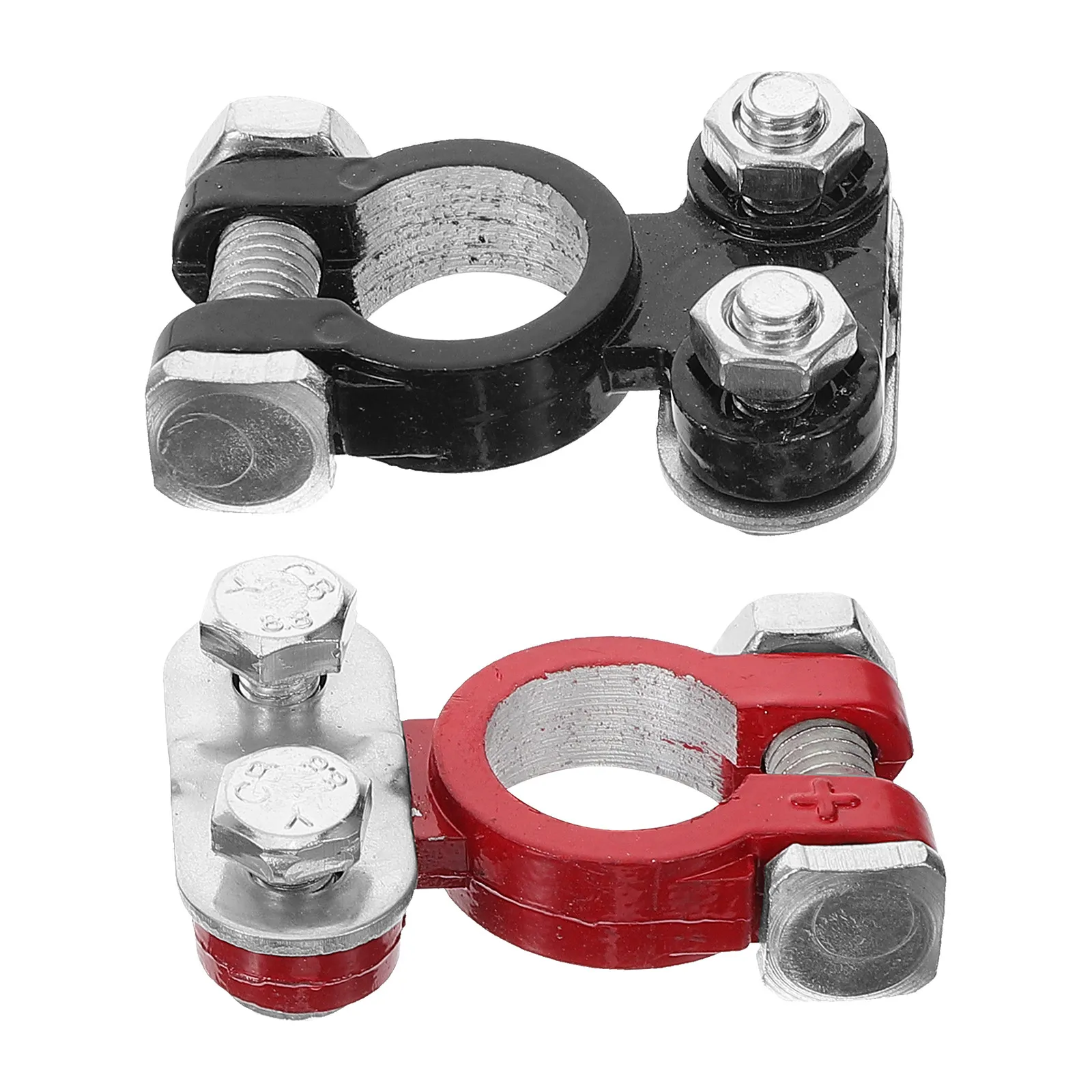 

1 Pair Battery Terminal Clamp Connectors Aluminum Alloy Car Battery Terminal Clips Quick Disconnect Vehicle Electrical Clip Fast