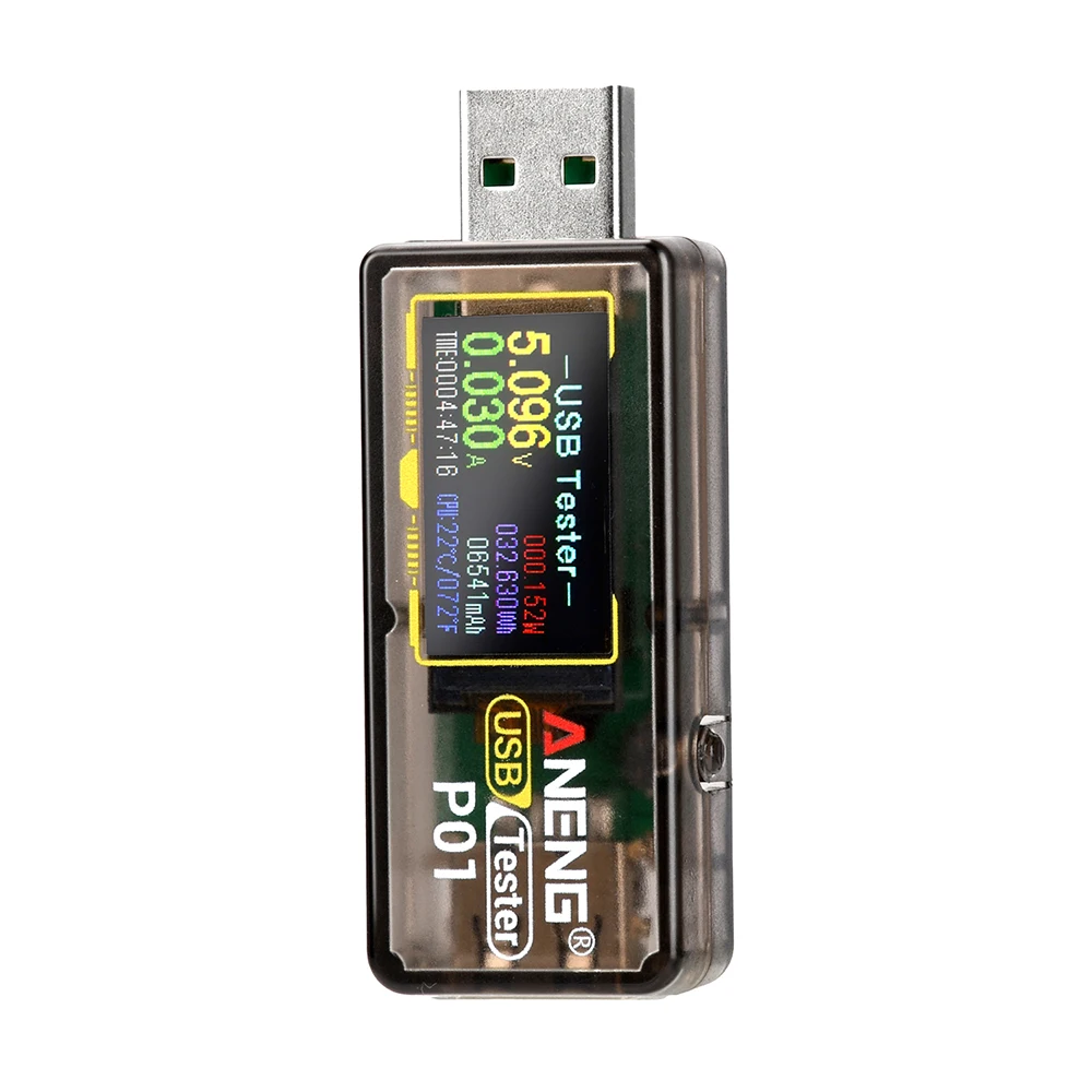 ANENG P01 DC 4-30V USB Digitaler Spannungstester mit Ausschalt-Speicherfunktion Schnellladungs-Spannungs-Strom-Kapazitäts-Tester – Detail 19