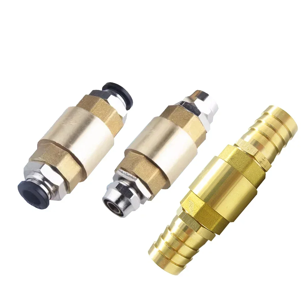 

6mm 8mm 10mm 12mm 14mm 16mm 19mm 25mm 32m Hose Barb Brass Vertical Lift Spring Check Valve One Way Non-return Valve For Water