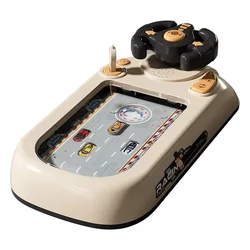 2024 Racing Adventure Children'S Steering Wheel Electric Desktop Game Console Evasion Simulation Driving Toy
