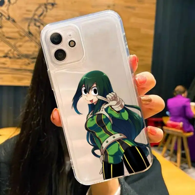 Asui Tsuyu Phone Case For iPhone 14 13 12 11 Pro Max XS X XR SE 2020 6 7 8 Plus Mini Protective Cover