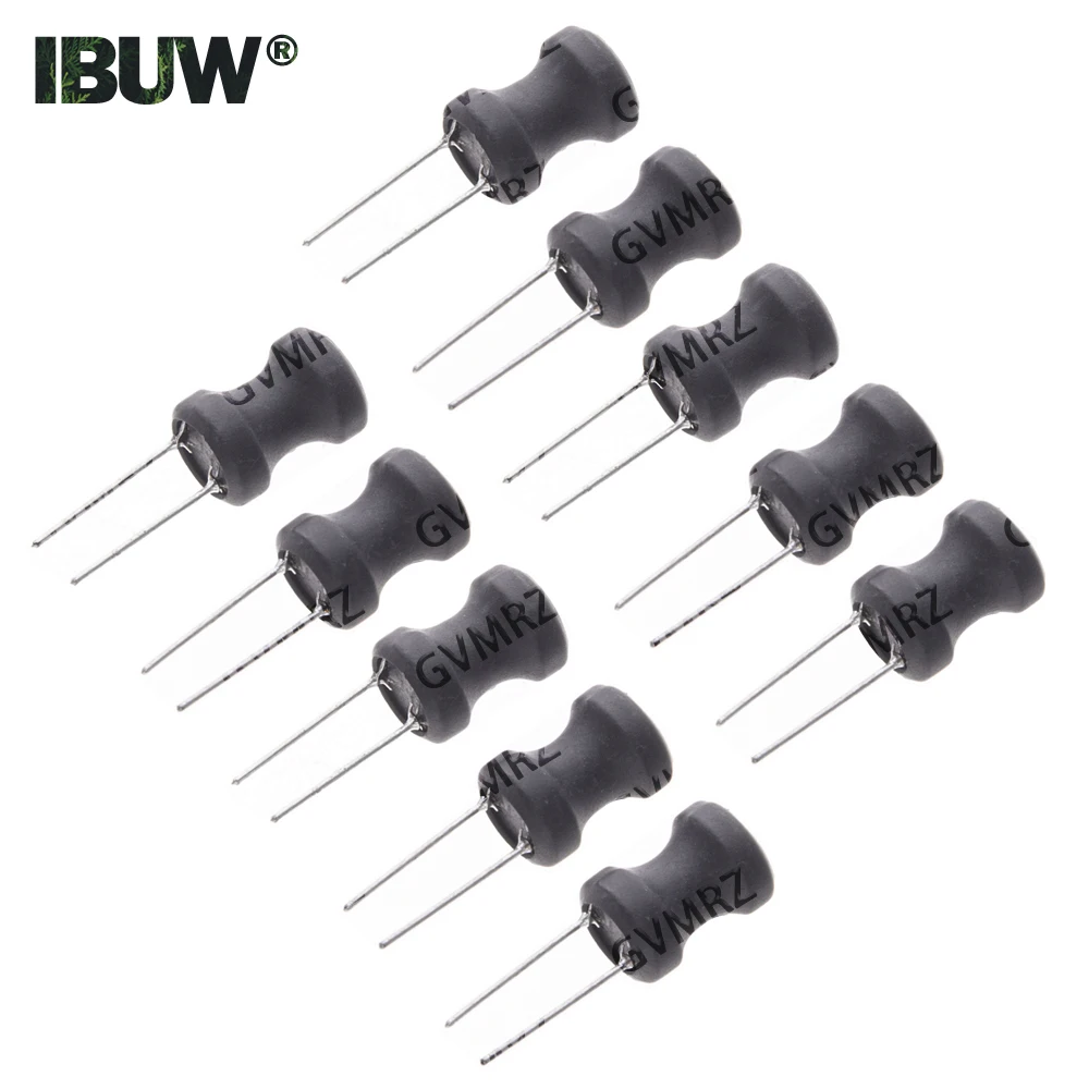 10PCS 0912 9*12mm 1MH 2.2MH 3.3MH 4.7MH I-shape Power Inductor Inductance Copper Coil 100uh 470UH 330UH