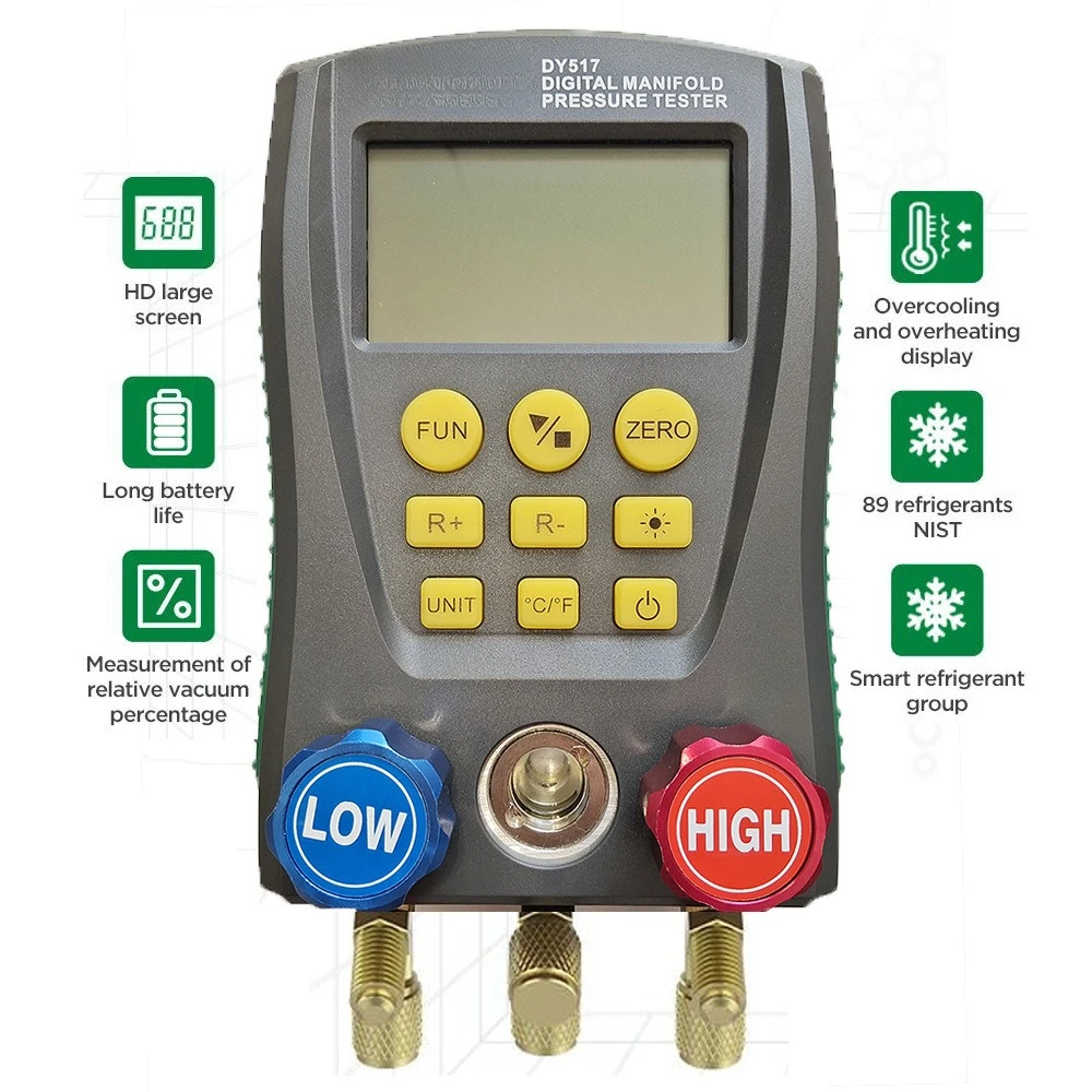 DY517 Automotive air conditioner maintenance electronic refrigerant meter fluoride Household cold coal liquid meter