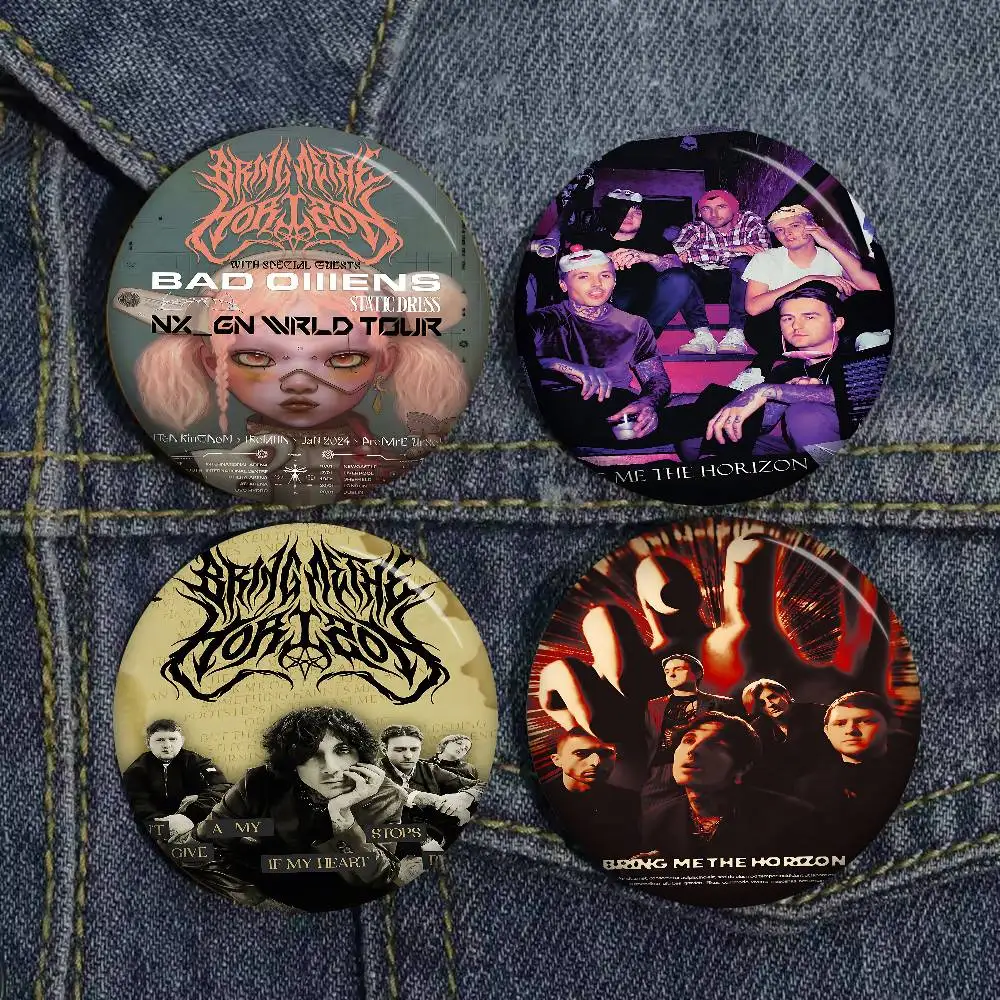 روك باند B-Bring Me The H-Horizon صفيح لينة زر دبوس بروش شارة معدنية مخصصة مجوهرات اكسسوارات قبعة حقيبة التلبيب