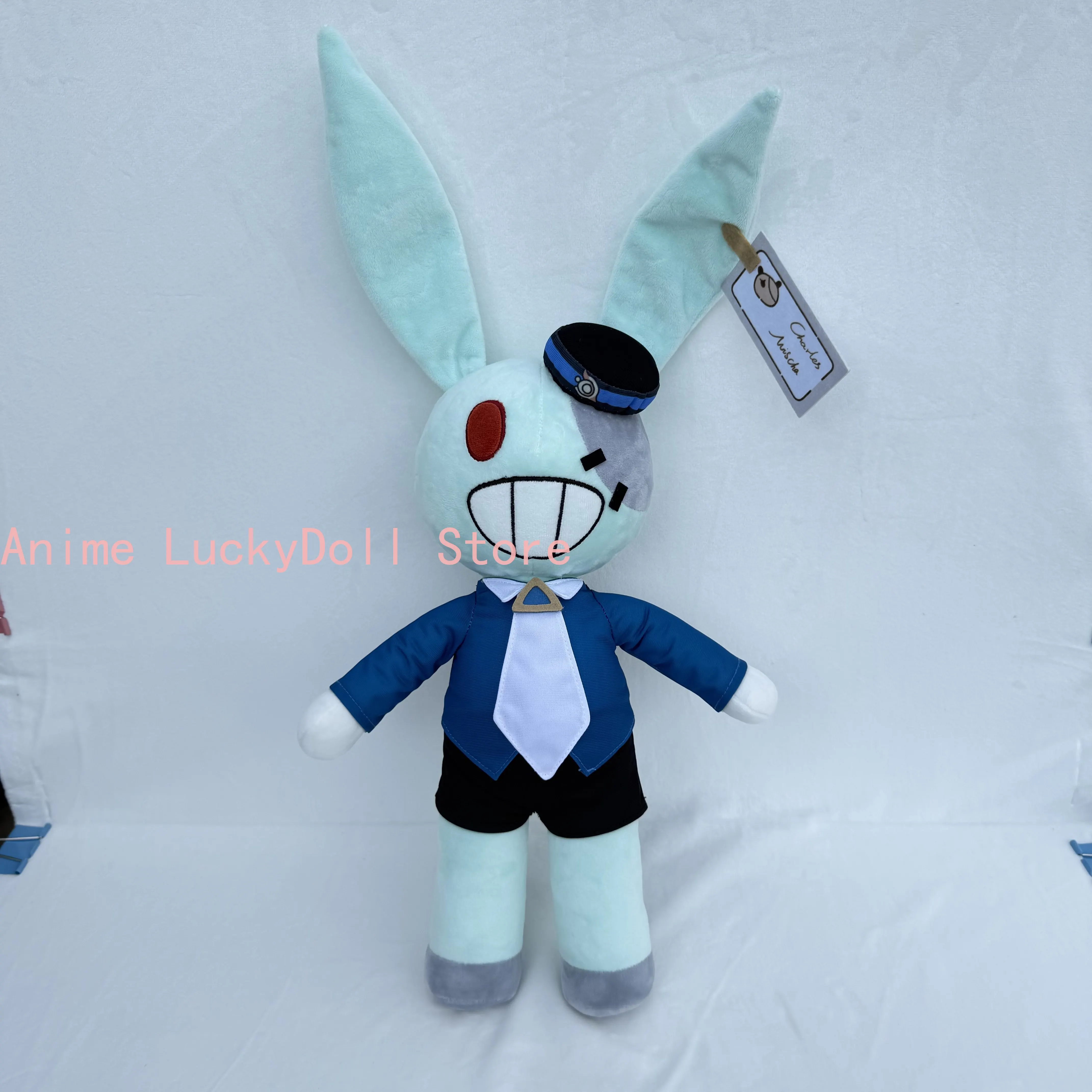 40cm Anime Honkai：Star Rail Mikhail Char Legwork Kawaii Lop-eared Rabbit Version Doll Pillow Plush Stuffed Cotton Toys Mascot