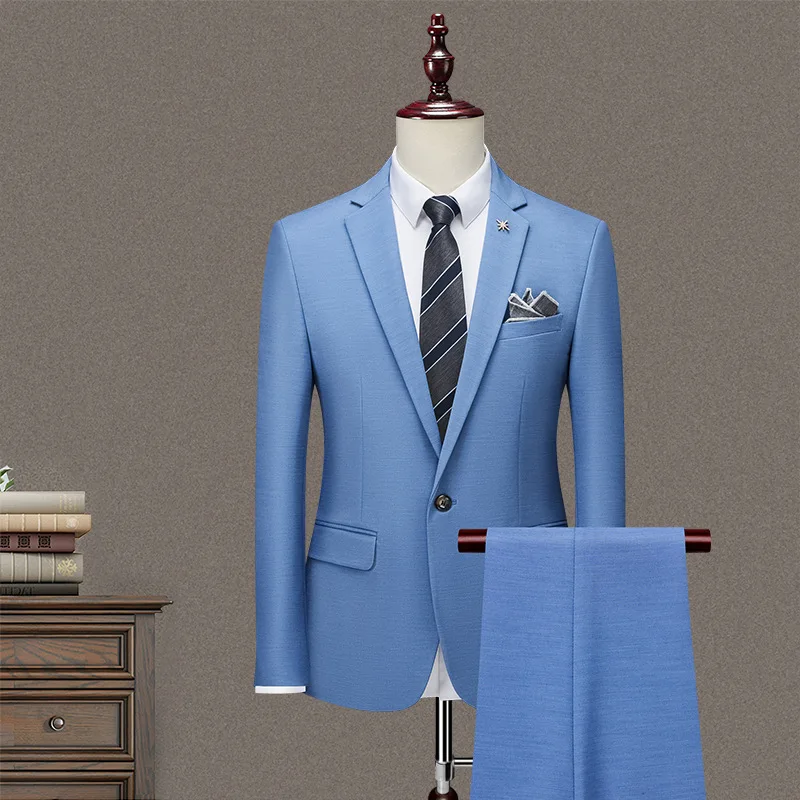 

Fashion slim fit jacket high-end men's groom wedding suit220