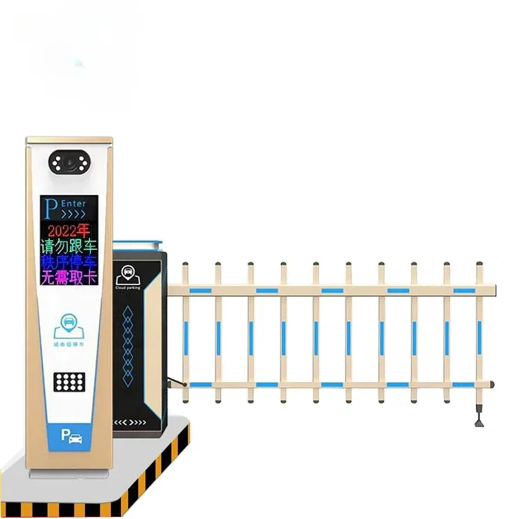 For RFID parking lot license plate recognition fence gate traffic guardrail barrier used metal traffic crowd control barrier