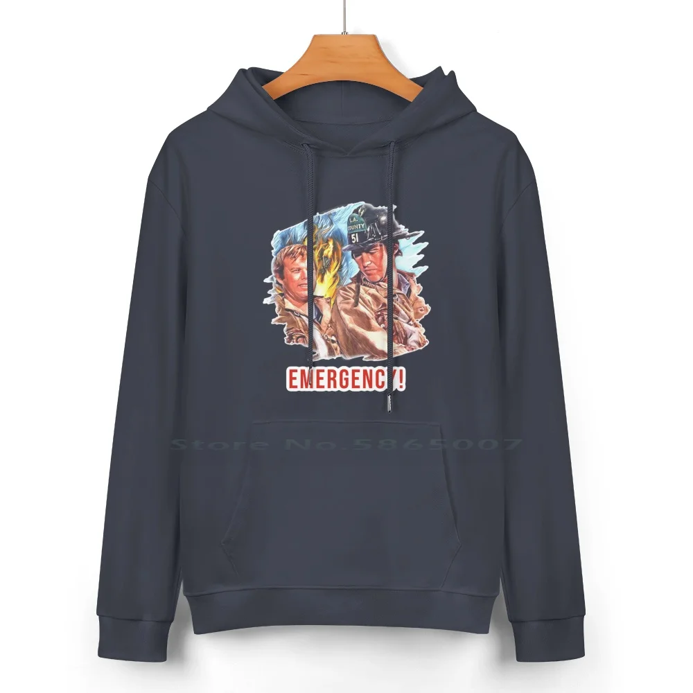 Emergency Tv Show Desoto And Gage Pure Cotton Hoodie Sweater 24 Colors Emergency Tv Show Roy Johnny Squad 51 Firefighters La