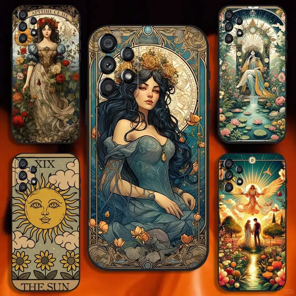 

Divination tarot card Phone Case For Samsung Galaxy A20,A21s,A22,A31,A32,A52,A53,A72,73,A80 Soft Black Cover