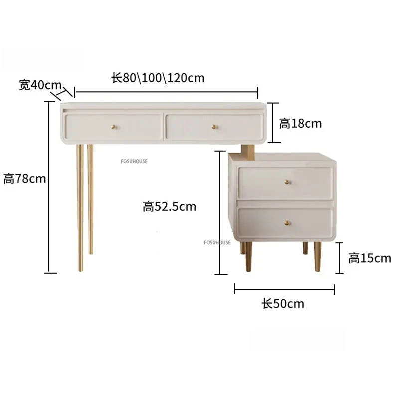 

Modern Minimalism Dressing Table Bedroom Sets Furniture Luxury Dressers Creative Makeup Vanity Table with Mirror S