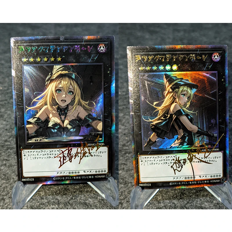 NEW Yu-Gi-Oh DIY homemade flashcards Black Magician Girl Bottom World Beach ACG boy Toy collection Birthday Christmas gifts