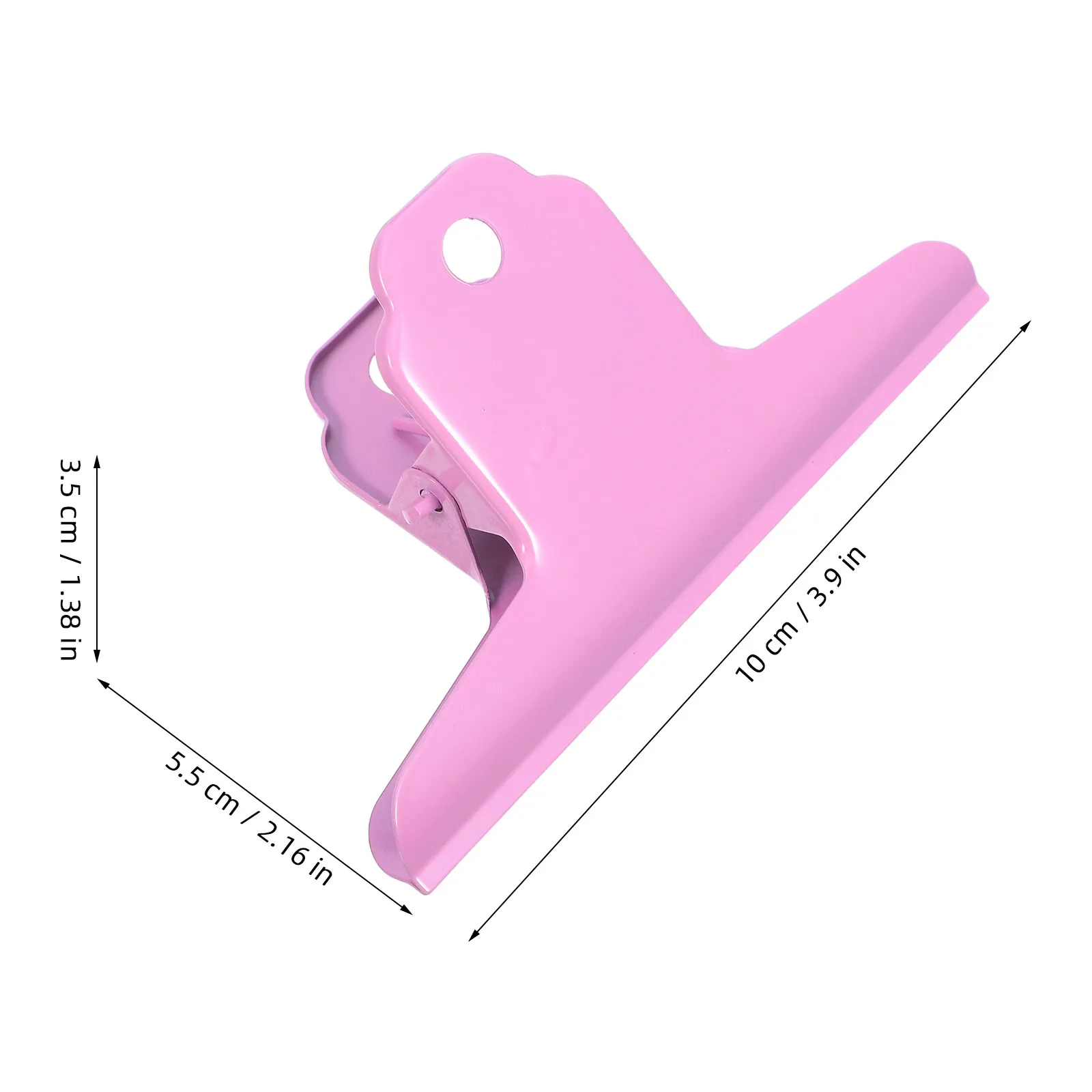 2Pcs Large Metal Bulldog Clips Strong Hinge Paper Clamps for Food Bag Sealing Office Home Kitchen Organizing Binder Holders