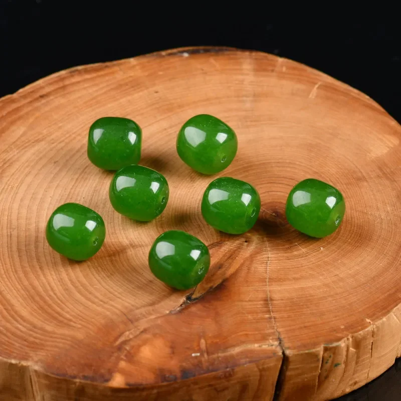 Chalcedony bucket beads DIY jewelry accessories