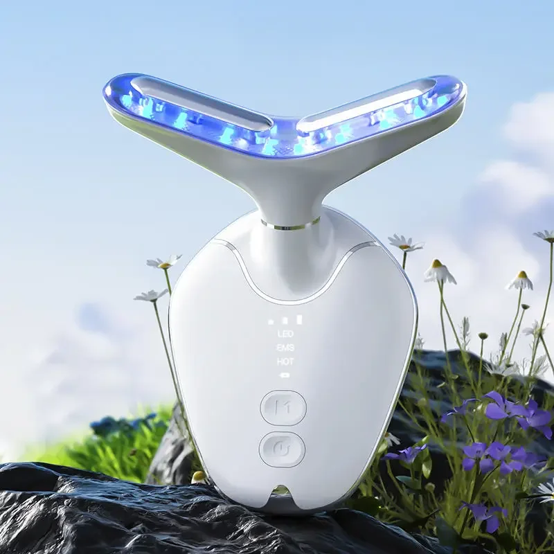 Hot-selling Anti-aging ABS USB Rechargeable Lithium Battery Wireless Remote Control Facial Massager Face and Neck
