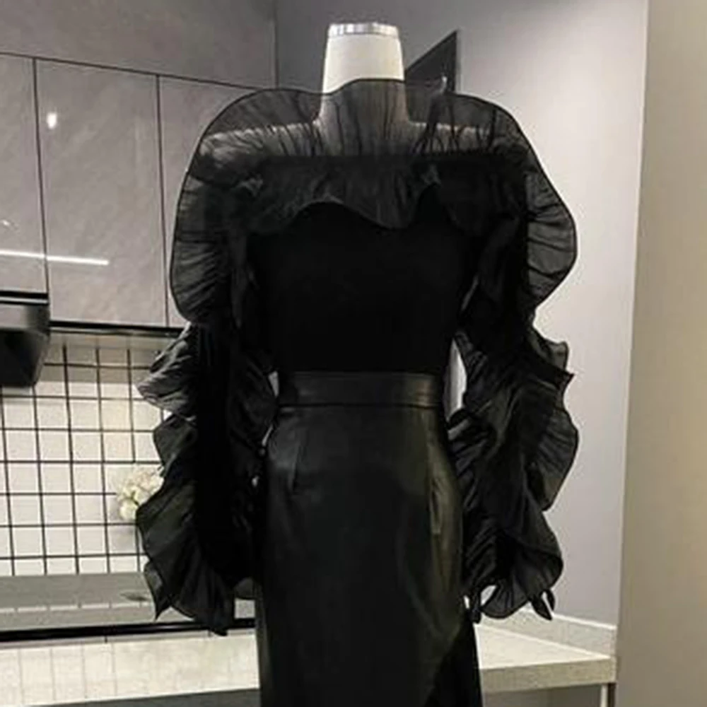 الربيع والخريف جديد واحد كلمة طوق المشاهير الرجعية المتخصصة تصميم الشعور فطر قصير ضئيلة محبوك سترة المرأة