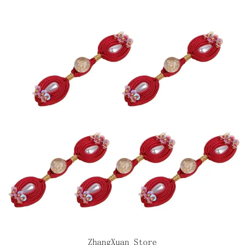Traditionelle chinesische Knoten-Knopf für Cheongsam-Kleidung, Satin, Stoffverschlüsse, Knoten, DIY-Nähzubehör, 9 Farboptionen – Detail 7