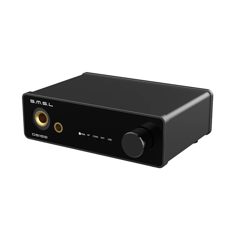 2024 New SMSL DS100 High Resolution USB MQA DAC Audio Decktop DAC MQA-CD Audio Decoder CS43131 32bit/768kHz DSD256 Headphone DAC