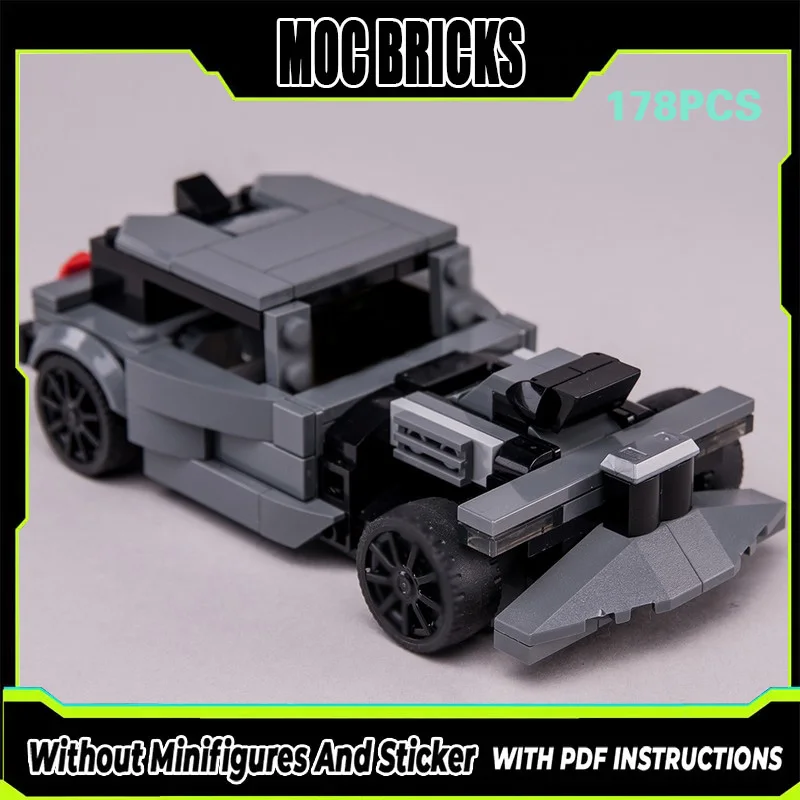 

Модель гоночного автомобиля MOC, конструктор из строительных блоков, американский модифицированный автомобиль, модульная технология, подарки, праздничный набор для сборки, детские игрушки