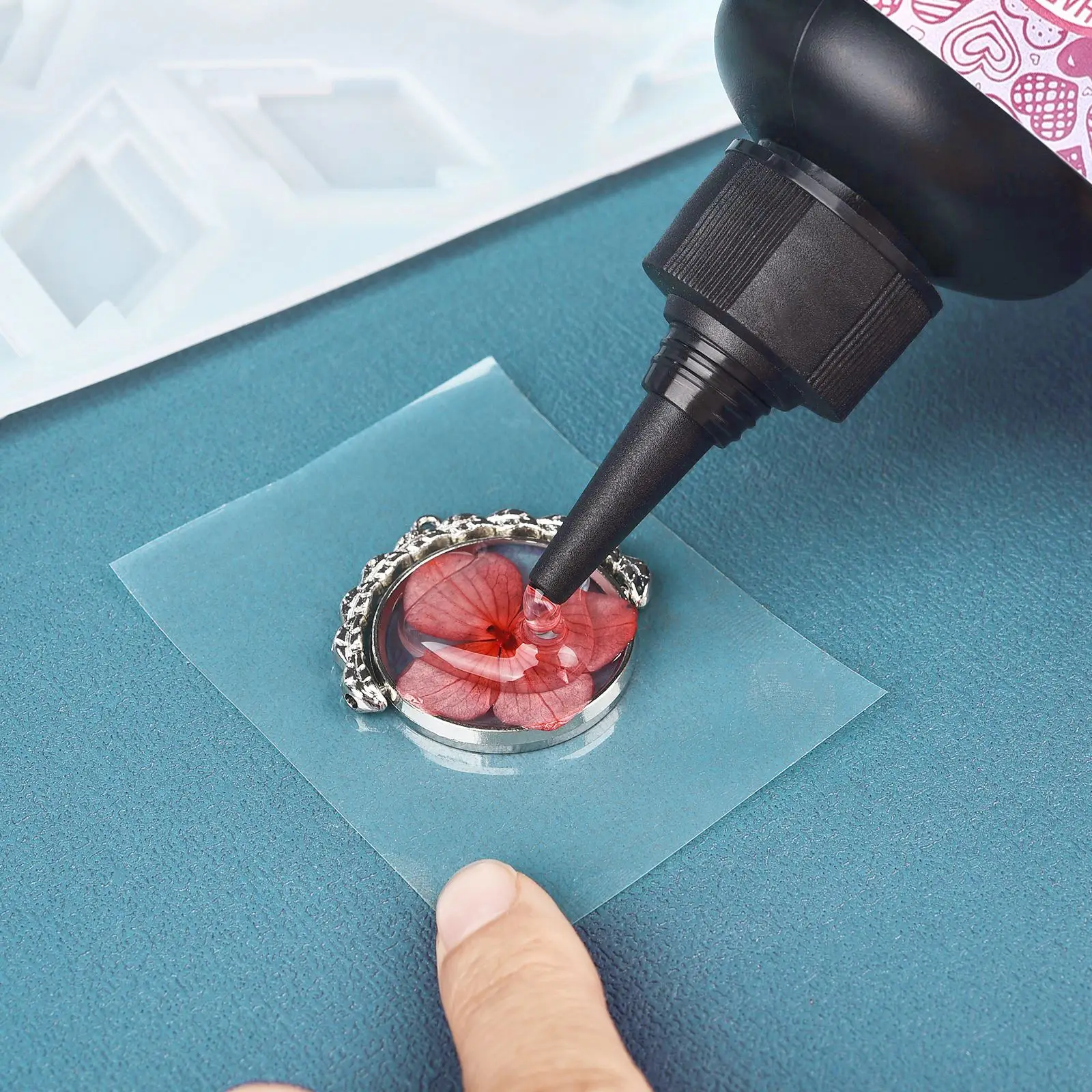 20g 50g UV Resin Glue Quick-Drying Clear Hard Epoxy Resin Glue For Jewelry Making Bonding Glass Wood DIY Valentine'S Day Craft