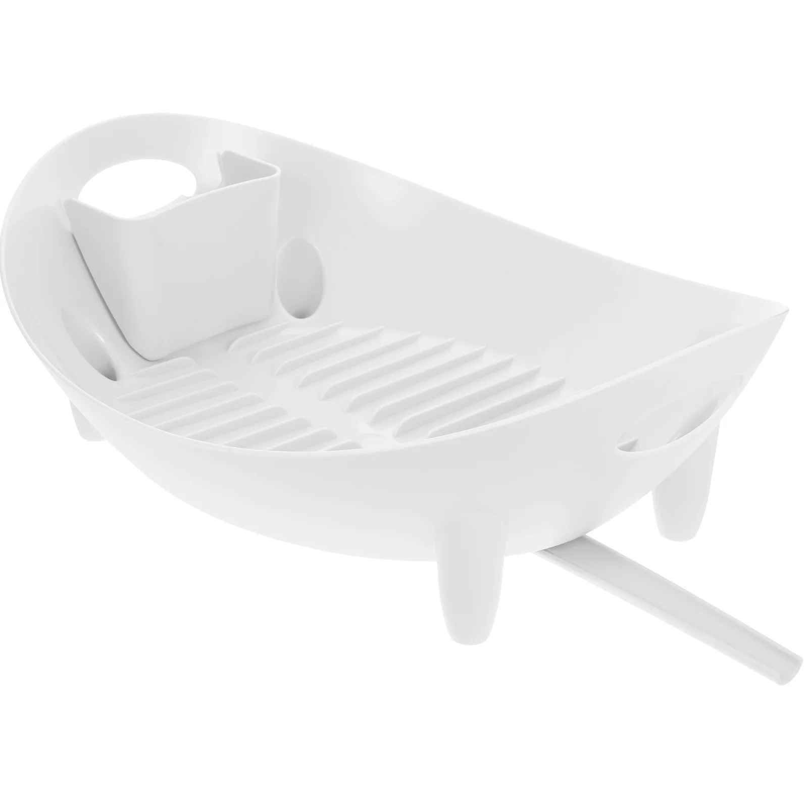 

Multipurpose Bowl Chopsticks Drainer White PP Countertop Dish Holder Kitchen Utensil Drying Rack Compact Fast