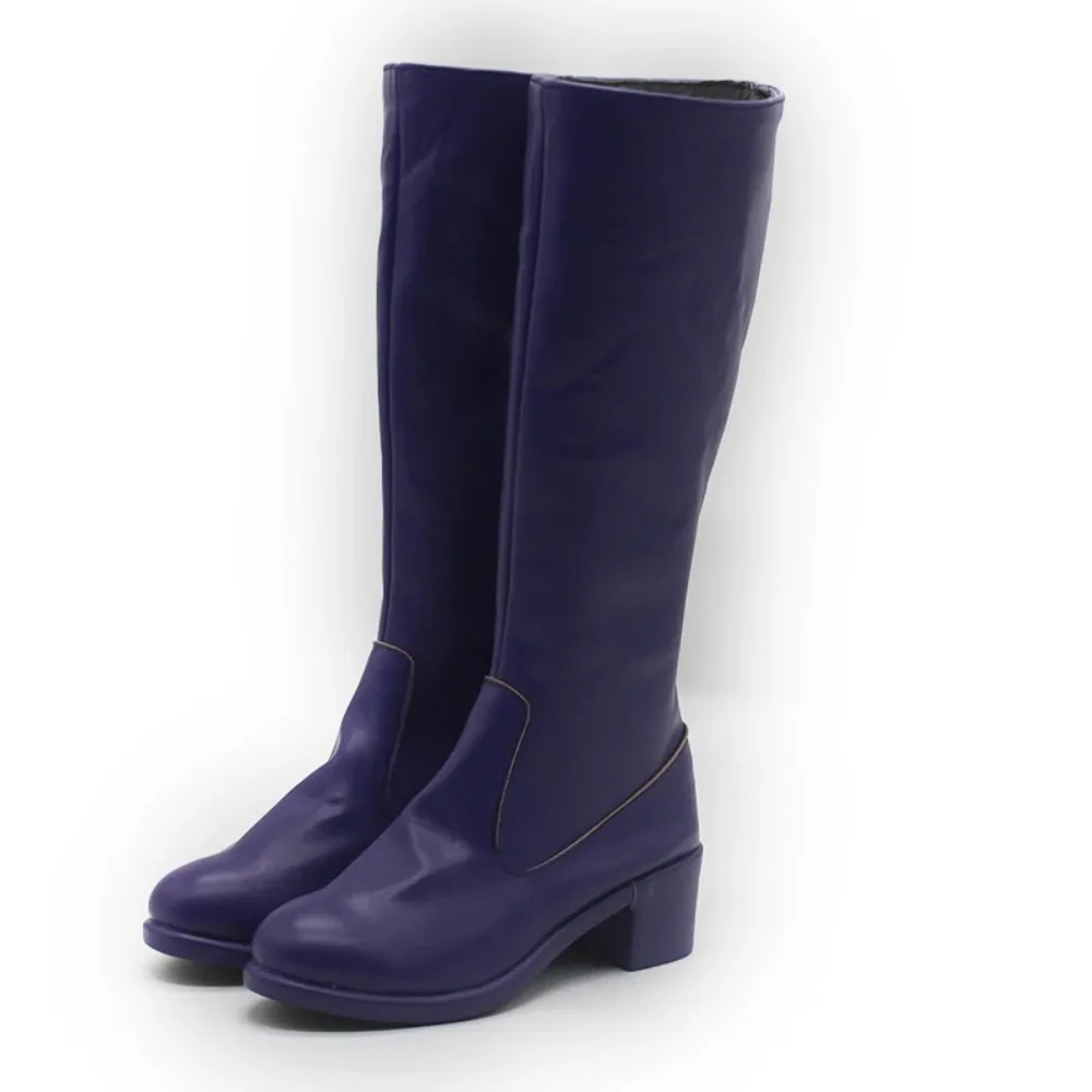 Chaussures de Cosplay du film animé KPOP Demon Hunters Mira, bottes longues noires KPOP Huntrix pour femmes et hommes, accessoire de fête de carnaval d'halloween