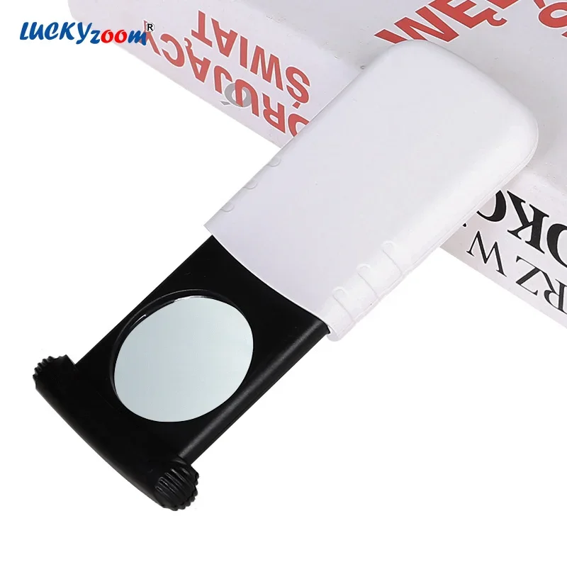 

8X Handheld Mini Pocket Magnifier Pull-Type LED Illuminated Lamp Jewelry Magnifier Loupe Portable Reading Magnifying Glass Lupa