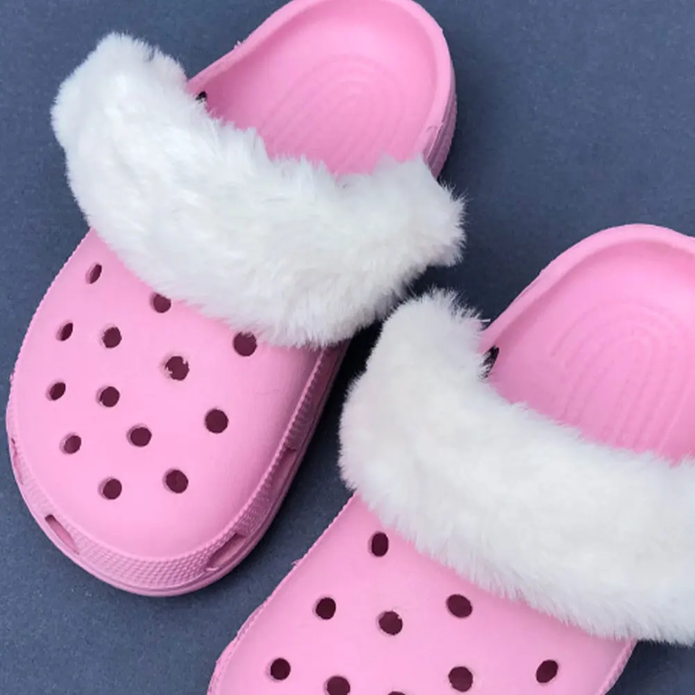 

Heel Cover Detachable Slipper Covers for Women Charms Soft Slippers Fuzzy Decor Removal