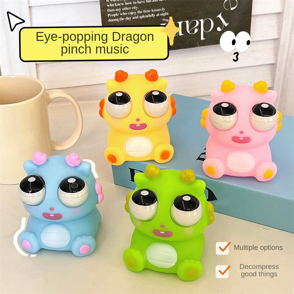 Cartoon Dragon Simulation Toy, Lavável, Sem Deformação, Liberar Pressão, Aliviar Ansiedade, Sem Danos, Único, Adorável, 1-10Pcs