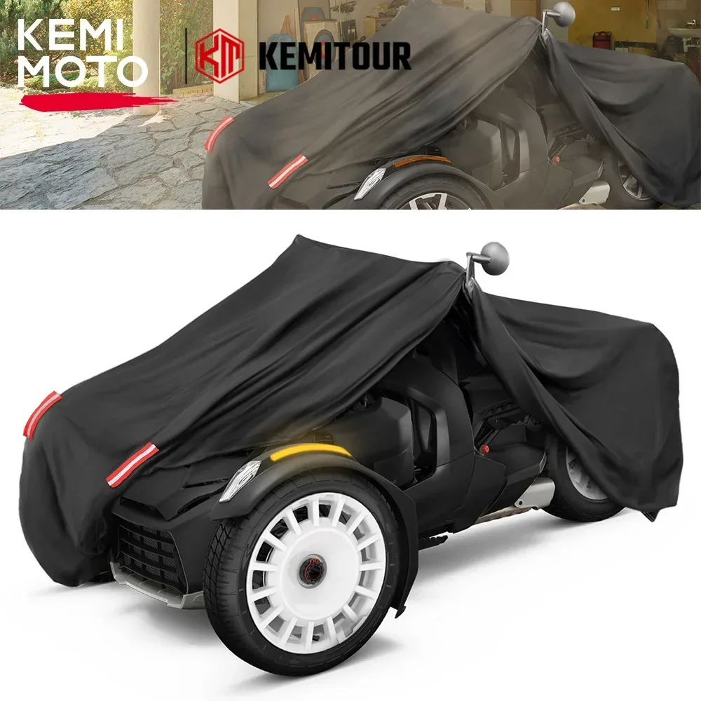 

KEMIMOTO On-Road 210T Black Full Cover Compatible with Can-am Ryker 600 ACE, Rally Edition 900 ACE, Sport 900 ACE 2019-2023