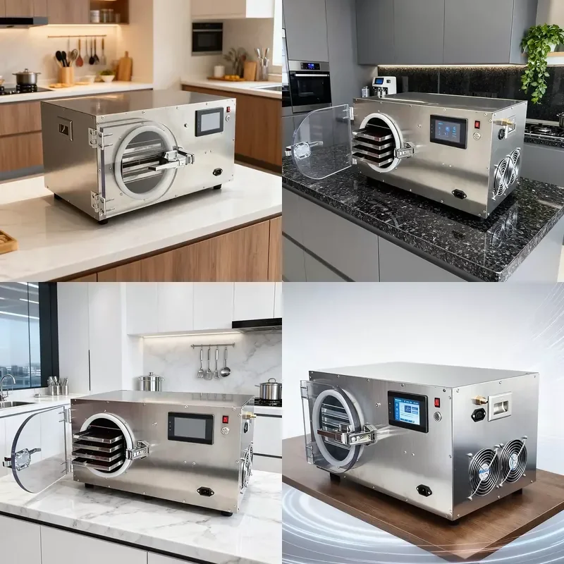 Household Small Lyophilizer Freeze Dryer Vacuum Quick Frozen Food Drying Oven for Home Use Compact Design Efficient