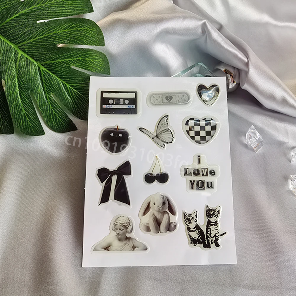 

3D dome epoxy phone case sticker customized popular decorative resin label personalized crystal raised gel logo jelly DlY shapes