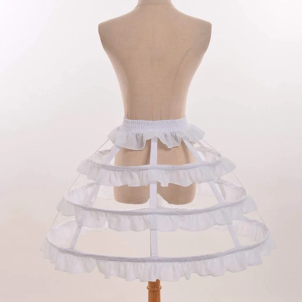 Gaun Rok Lingkaran Pernikahan Rok Panier Rok Pikuk Crinoline Rok sangkar