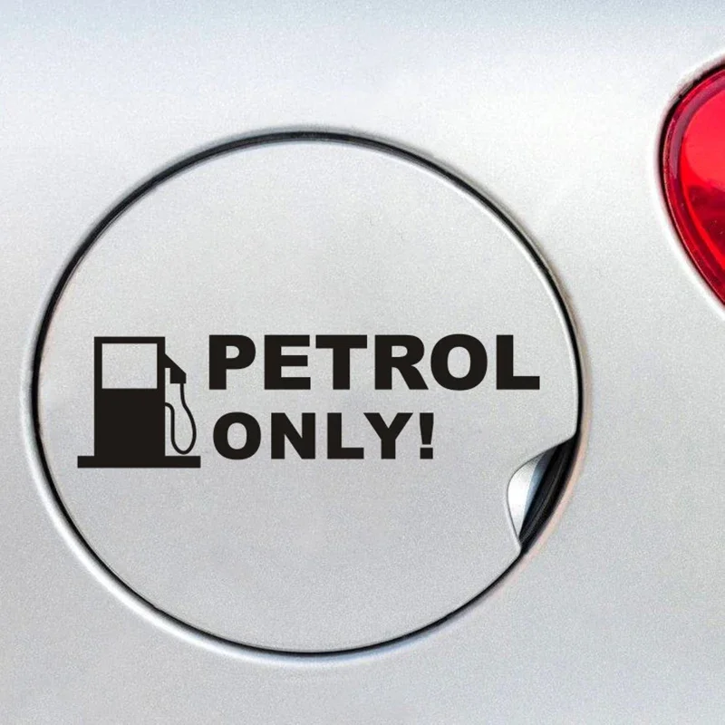 PETROL ONLY Text Car Sticker Removable Car Decal Waterproof Car Decals