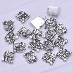 20Pcs/Lot Building House Castle Floating Charms кулон For Memory Medaillon Locket Necklaces Jewelry Bulk